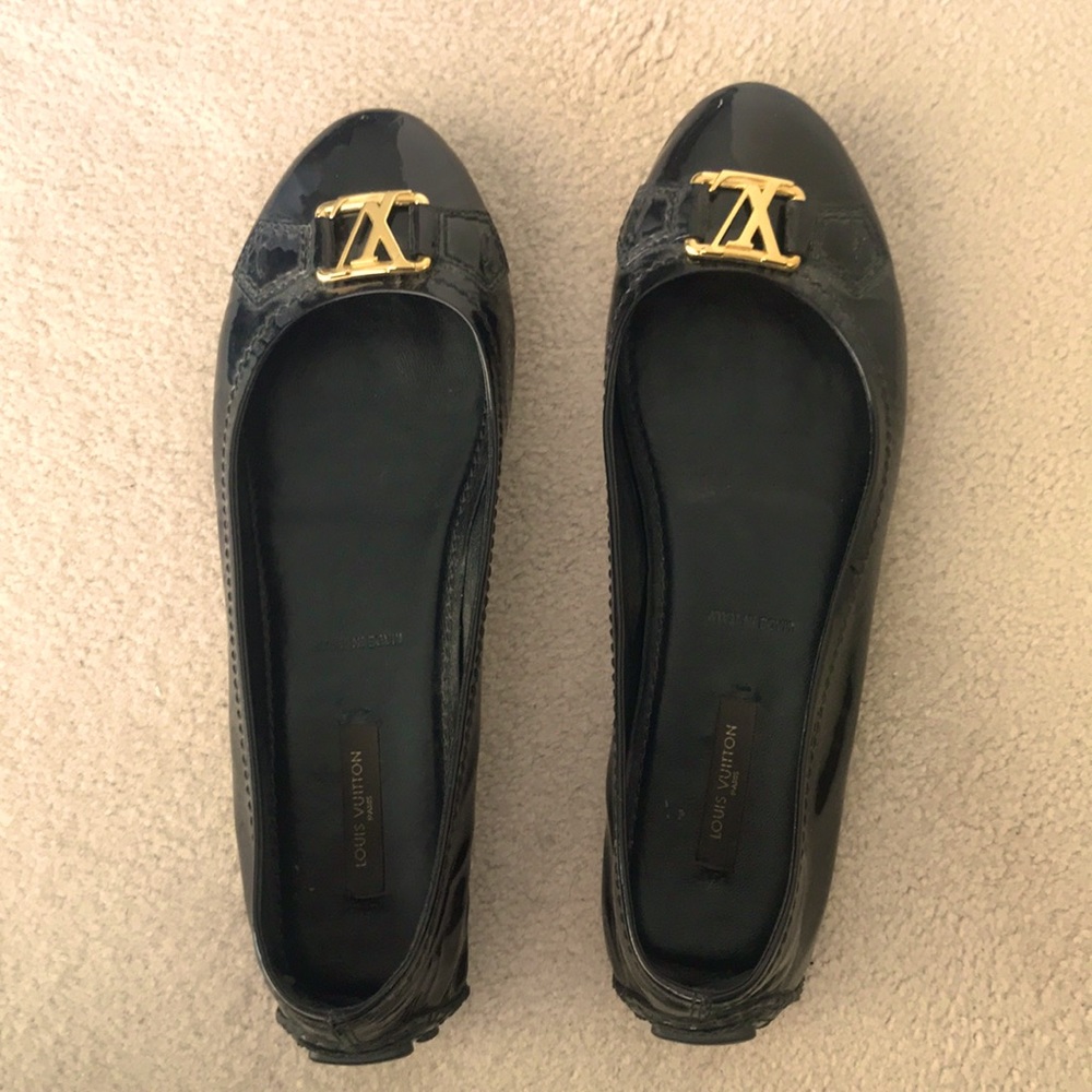 Louis Vuitton Vernis Oxford Ballerina Flats